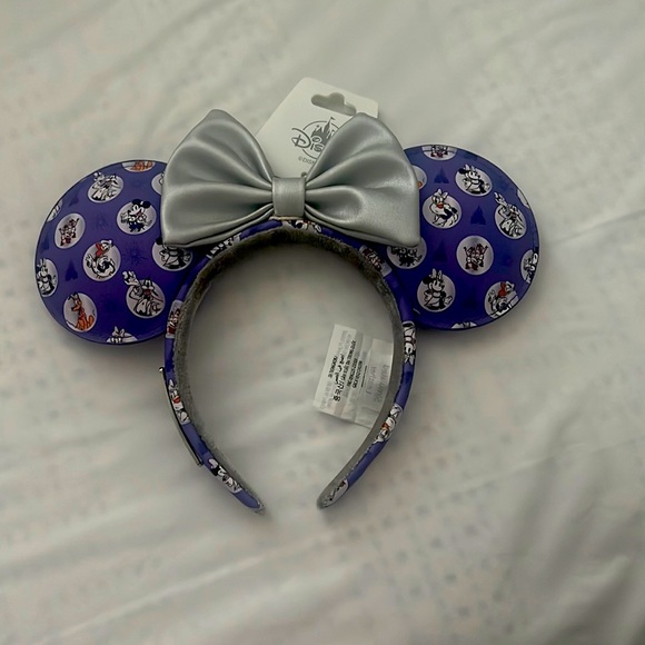 Walt Disney World 100th Limited Edition Purple and Silver Character Ears - Picture 1 of 2